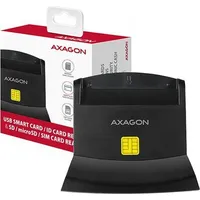 Axagon desktop stand reader Smart card / Id Cre-Sm2 with Usb 2.0 interface include Sd, m