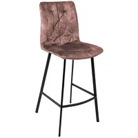 Bāra krēsls Afton tumši rozā samts 4741243104242