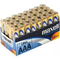 Bataaa.alk.mx32 Lr03/Aaa baterijas 1.5V Maxell Alkaline Mn2400/E92 iepakojumā 32 gb.