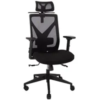Biroja krēsls Mike 64X65Xh110-120Cm, sēdvieta audums, atzveltne tīklveida krāsa melns 4741243145115