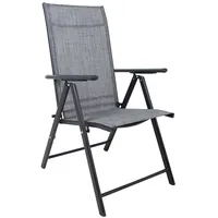 Chair Dublin foldable, grey 4741243193833