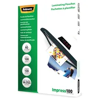 Fellowes A5 Glossy 100 Micron Laminating Pouch - pack 5351002