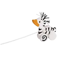 Goki velkama koka rotaļlieta, zebra-duck 54870