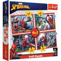 Hasbro Trefl Spider-Man Pužļu komplekts 4In1 Spiderman 34384T