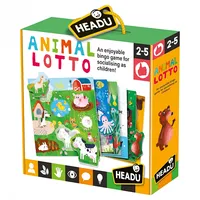 Headu Animals Lotto Puzzle Mu22847 Spēle dzīvnieku
