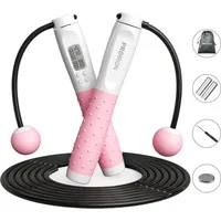 Proiron Digital Jump Rope with Counter White/Pink Pro-Ts04-1