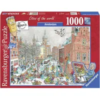 Ravensburger 19786 Cities Of The World Amsterdam In Winter 1000 gabaliņu Puzzle 4005556197866