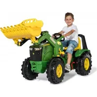 Rolly Toys Traktors ar pedāļiem rollyX-Trac Premium John Deere 8400R kausu 2 ātrumi un bremze 651078