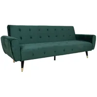 Sofa bed Falun 214X83Xh82Cm, green velvet dīvāns 4741243779013