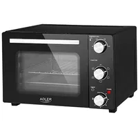 Adler Ad 6024 Electric oven, 22 L, melna Elektriskā cepeškrāsns