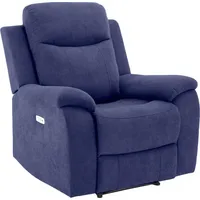 Atpūtas krēsls Milo 97X69Xh103Cm, ar elektrisko mehānismu, zils 4741243137974