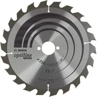 Bosch Ripzāģa disks 216X30 mm Optiline Wood 22Z 2608838410