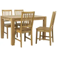 Dining set Chicago New with 4-Chairs 19954, oak 4741617106551