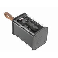 Gembird Pb18-Tqc3-01 Transparent Qc3.0 quick charging power bank, 18000 mAh, black
