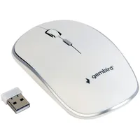 Gembird Wireless Optical mouse Musw-4B-06-Ws Usb, White