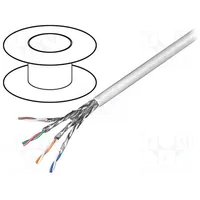 Goobay 93953 Twisted Pair,S/Ftp, Cat 6E Install Cable, Awg 27/7, Color Grey, 100M, Paper Box Oem