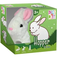 Hopper Jumping Rabbit, Pugs At Play, Hopping Club, St Pap10 Lēkājošs zaķis
