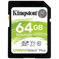 Kingston Canvas Select Plus 64Gb Sdhc Class 10 Sds2/64Gb