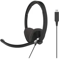 Koss Cs300 Usb Communication Headsets, On-Ear, Wired, Microphone, Black 194283