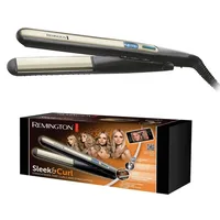 Remington Hair Straightener S6500 Sleek  Curl Ceramic heating system, Display Yes, Temperature Max