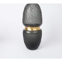 Vase Luxo D12Xh28Cm green/gold 4741251876186