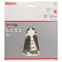 Bosch Ripzāģa disks 190X30Mm Speedline Wood 2608640800