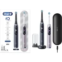 Braun Oral-B iO 9 Series Duo Rechargeable, For adults, Number of brush heads included 2, Black Onyx/ Io9 Onyx/Rose