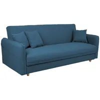 Dīvāns gulta Visby 200X88Xh93Cm, zils 4741243750135