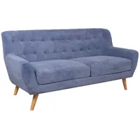 Dīvāns Rihanna 3-Vietīgs 185X84Xh87Cm, zils audums 4741243286030