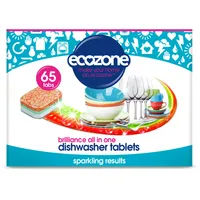 Ecozone trauku mazgājamās mašīnas tabletes Brilliance 65Gab. Dtab65
