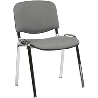 Klienta krēsls Iso 54,5Xd42,5Xh82/47Cm, sēdeklisaudums, krāsa pelēks, rāmis hroms 5900978037327