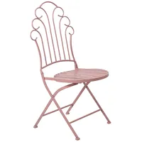 Krēsls Rosy saliekams 55,5X45X93,5Cm, kalts dzelzs, rozā 4741243400634