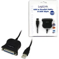 Logilink Usb 2.0 adapter to Paralel Lpt Db25 , 1,8M Db25, A male Ua0054A