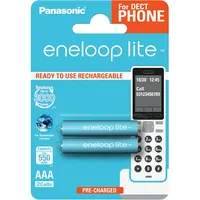 Panasonic Eneloop Lite 2 x Aaa 550Mah Bk-4Lcce/2De