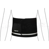 Schreuderssport waist trimmer belt Avento 44Si adjustable S/M Black/Silver grey