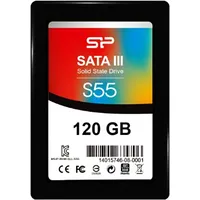 Silicon Power Slim S55 120 Gb, Ssd interface Sata, Write speed 420 Mb/S, Read 550 Mb/S Sp120Gbss3S55S25