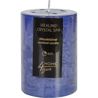 Svece Healing Crystal Spa, D6.8Xh9.5Cm, zils  smaržas- okeāns 4741243800847