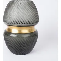 Vase Luxo D14,5Xh20Cm green/gold 4741253876207