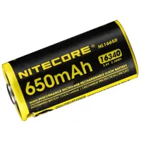 Battery Rech. 650Mah 3.6V/Nl1665R Nitecore Nl1665R
