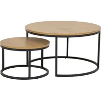 Coffee tables 2Pcs Spiro, D80Xh45Cm/ D50Xh33Cm, oak 5713941154514