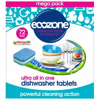 Ecozone trauku mazgājamās mašīnas tabletes Ultra 72Gab. Dtu72