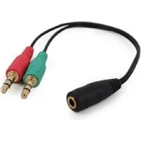 Gembird 3.5Mm female - 2X male Stereo Adapter Cable 0.2M Cca-418