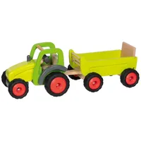 Goki koka rotaļlieta traktors ar piekabi 55886