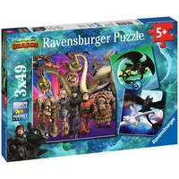How to Train Your Dragon The Hidden World - Ravensburger puzle 3X49Gb 4005556080649