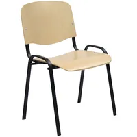 Klienta krēsls 54,5Xd42,5Xh82/47Cm, sēdvieta, finieris, krāsa dabīgs bērzs, rāmi melns 5900978075145