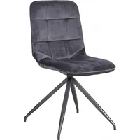 Krēsls Rimini 48,5X59Xh49,5/88Cm, materiāls pelēks samta audums, metāla kājas 4741243102842