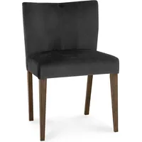 Krēsls Turin 57X51Xh80Cm, tumši pelēks samta audums, tumšas ozolkoka kājas 4741243113060