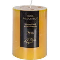 Svece Joyful Passion Fruit, D6.8Xh9.5Cm, dzeltena  smaržas- grenadils 4741243800861