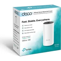 Tp-Link Ac1200 Whole Home Mesh Wifi System Deco M4 1-Pack 802.11Ac, 867300 Mbit/S, 10/100/1000 Mb M41-Pack