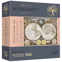 Trefl Koka puzle - Seno laiku pasaules karte, 1000Gb 20144T